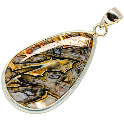 Turkish Tube Agate Pendants handcrafted by Ana Silver Co - PD23396 - Photo 2