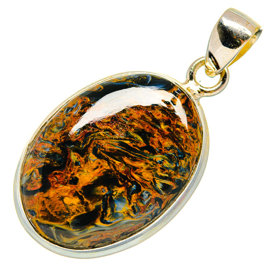 Golden Pietersite Pendants handcrafted by Ana Silver Co - PD23411 - Photo 2