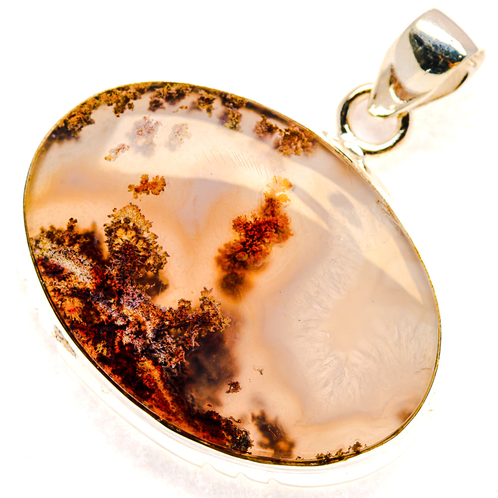 Plume Agate Pendants handcrafted by Ana Silver Co - PD23435 - Photo 2