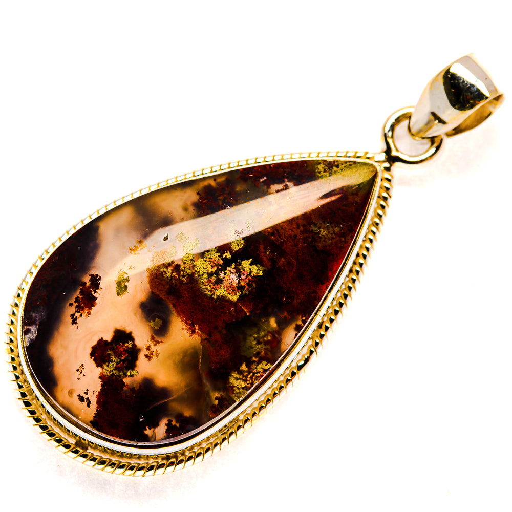 Plume Agate Pendants handcrafted by Ana Silver Co - PD23438 - Photo 2