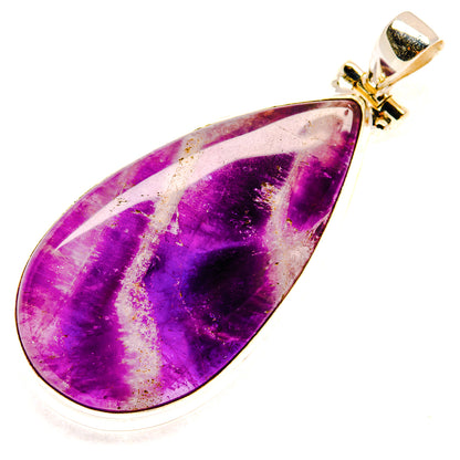 Chevron Amethyst Pendants handcrafted by Ana Silver Co - PD23443 - Photo 2