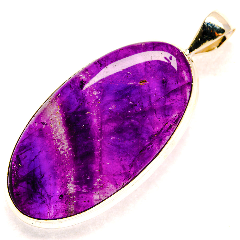 Chevron Amethyst Pendants handcrafted by Ana Silver Co - PD23444 - Photo 2