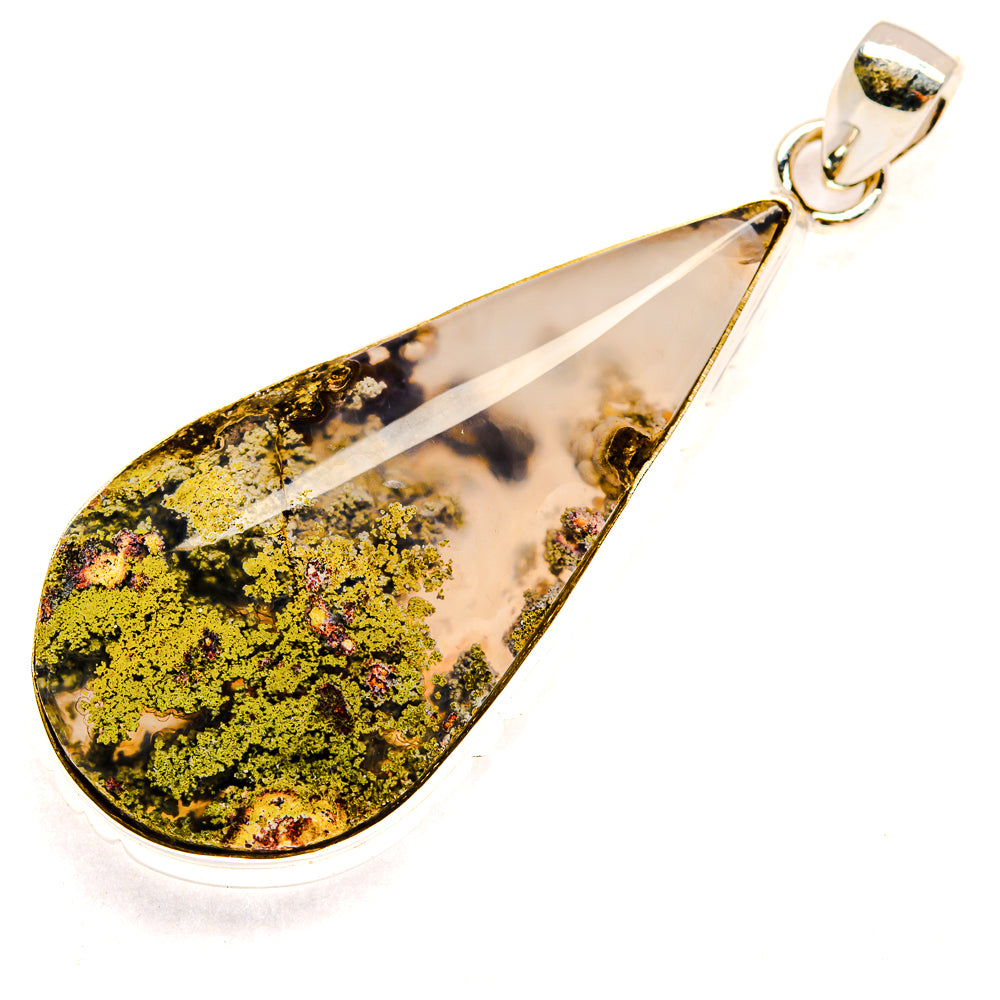 Plume Agate Pendants handcrafted by Ana Silver Co - PD23449 - Photo 2