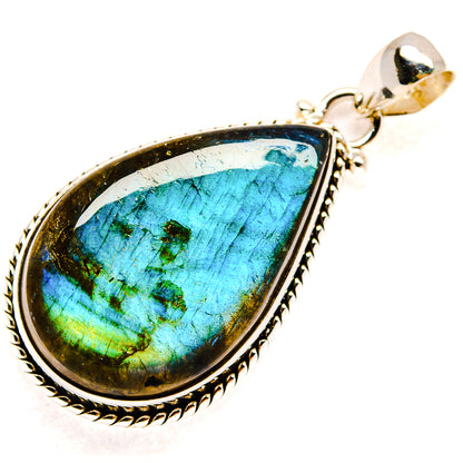 Labradorite Pendants handcrafted by Ana Silver Co - PD23453 - Photo 2