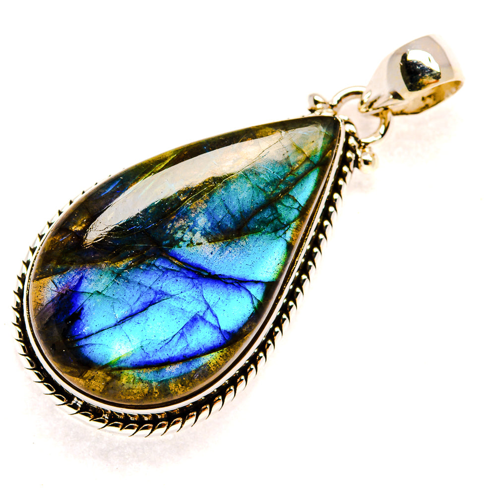 Labradorite Pendants handcrafted by Ana Silver Co - PD23458 - Photo 2
