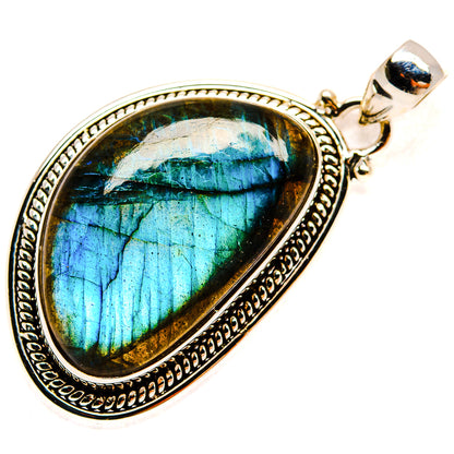 Labradorite Pendants handcrafted by Ana Silver Co - PD23459 - Photo 2