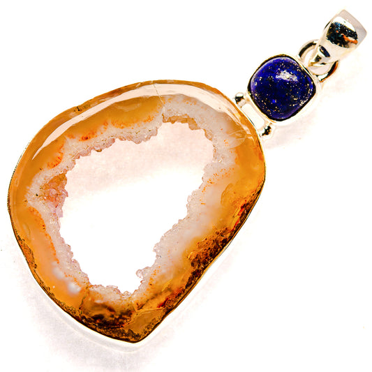 Geode Slice Pendants handcrafted by Ana Silver Co - PD23461 - Photo 2