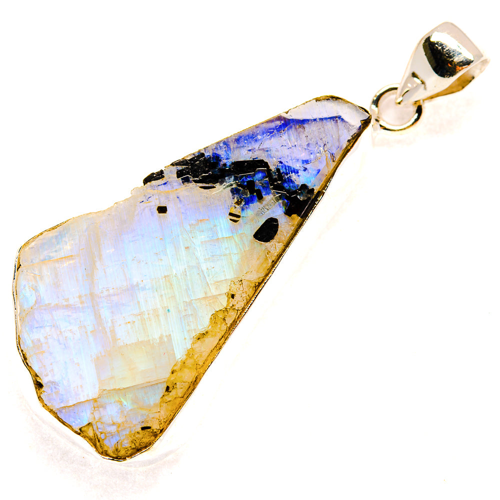 Rainbow Moonstone Pendants handcrafted by Ana Silver Co - PD23464 - Photo 2