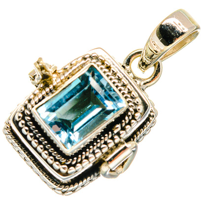 Blue Topaz Pendants handcrafted by Ana Silver Co - PD23484 - Photo 2