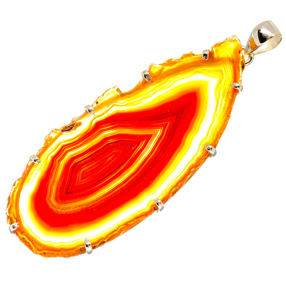 Red Botswana Agate Pendants handcrafted by Ana Silver Co - PD23494 - Photo 2