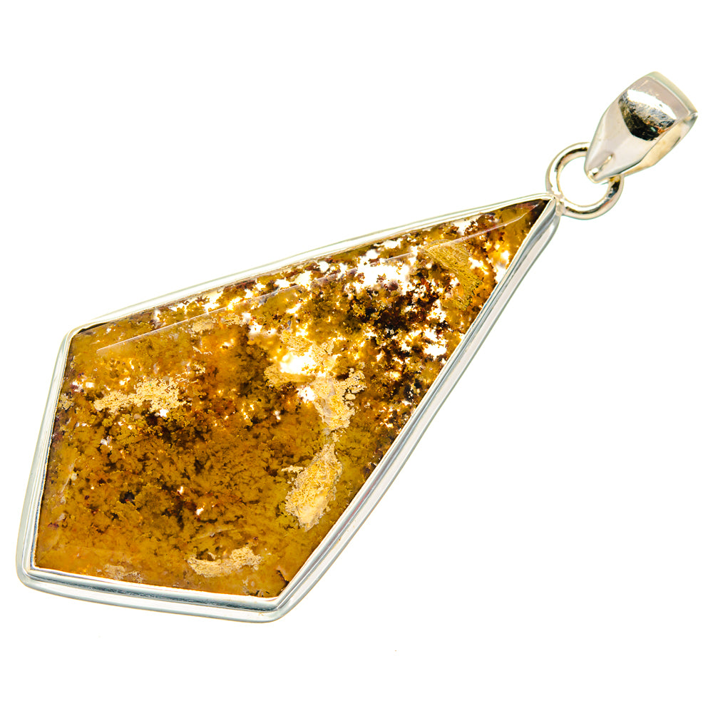 Plume Agate Pendants handcrafted by Ana Silver Co - PD23495 - Photo 2