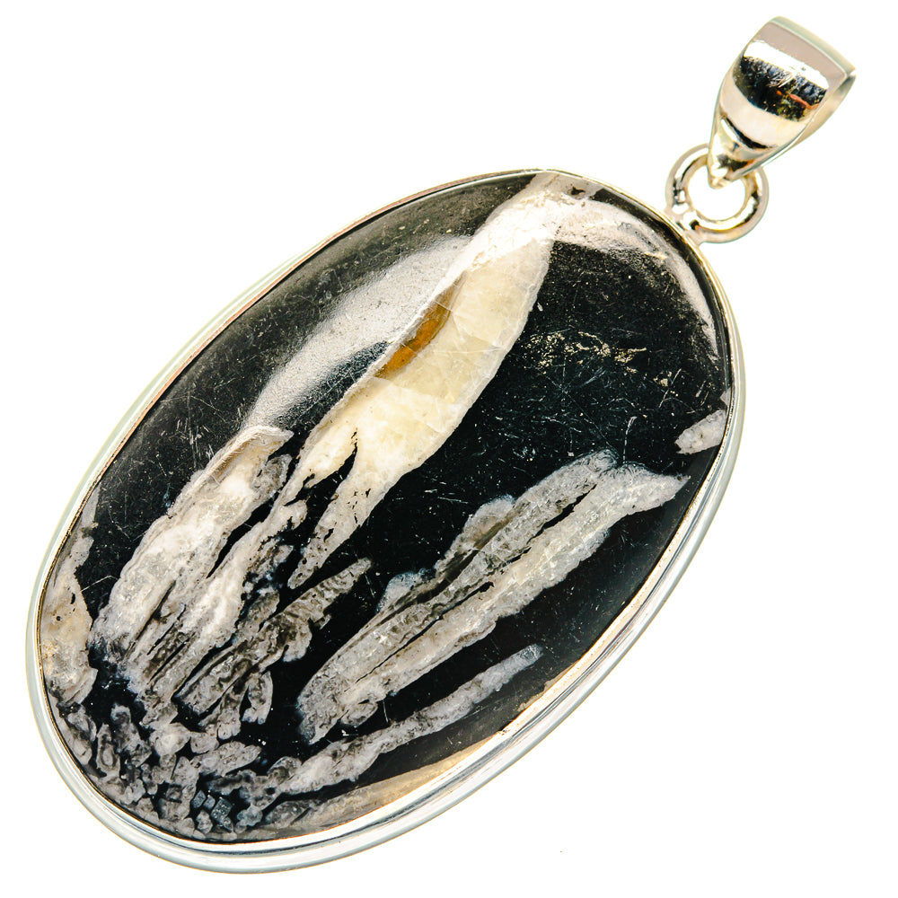 Chrysanthemum Stone Pendants handcrafted by Ana Silver Co - PD23497 - Photo 2