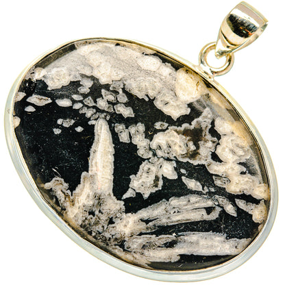 Chrysanthemum Stone Pendants handcrafted by Ana Silver Co - PD23498 - Photo 2