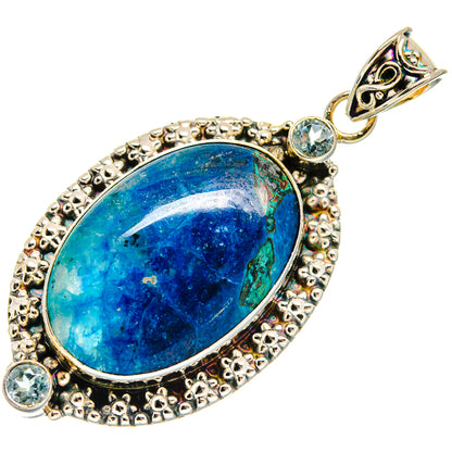Azurite Pendants handcrafted by Ana Silver Co - PD23501 - Photo 2
