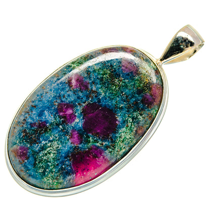 Ruby Fuchsite Pendants handcrafted by Ana Silver Co - PD23502 - Photo 2