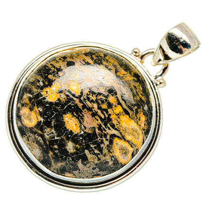 Fireworks Obsidian Pendants handcrafted by Ana Silver Co - PD23508 - Photo 2