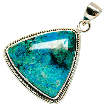 Chrysocolla Pendants handcrafted by Ana Silver Co - PD23527 - Photo 2