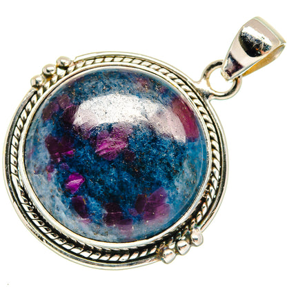 Ruby Fuchsite Pendants handcrafted by Ana Silver Co - PD23542 - Photo 2