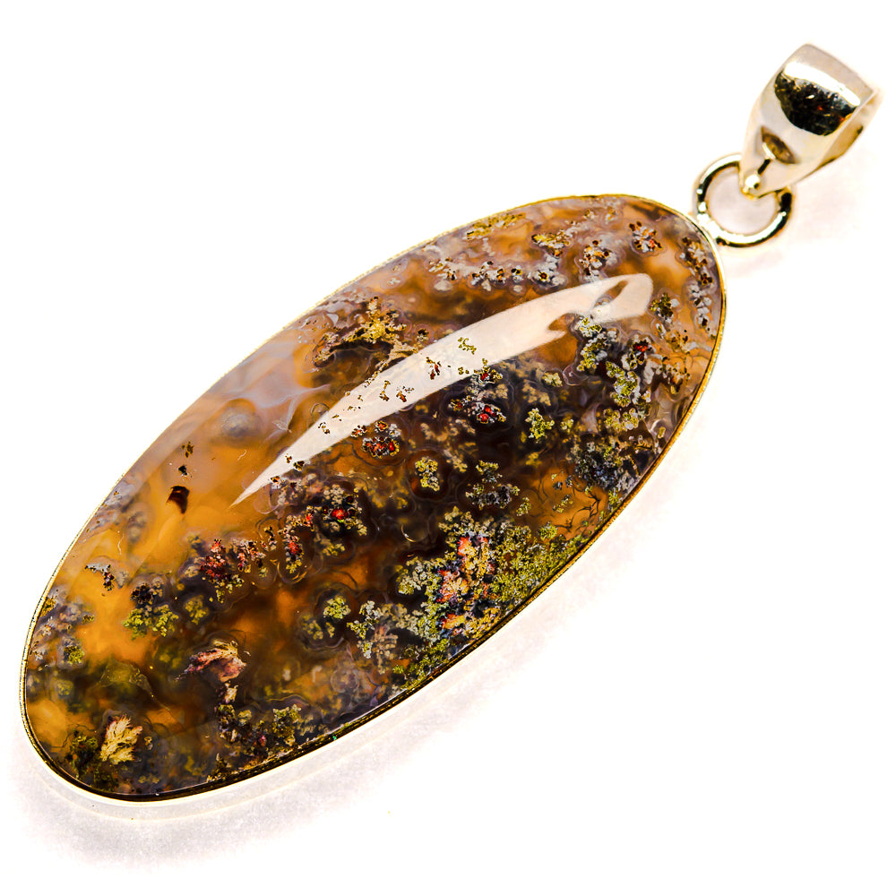 Plume Agate Pendants handcrafted by Ana Silver Co - PD23546 - Photo 2
