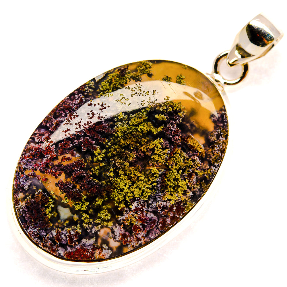 Plume Agate Pendants handcrafted by Ana Silver Co - PD23547 - Photo 2
