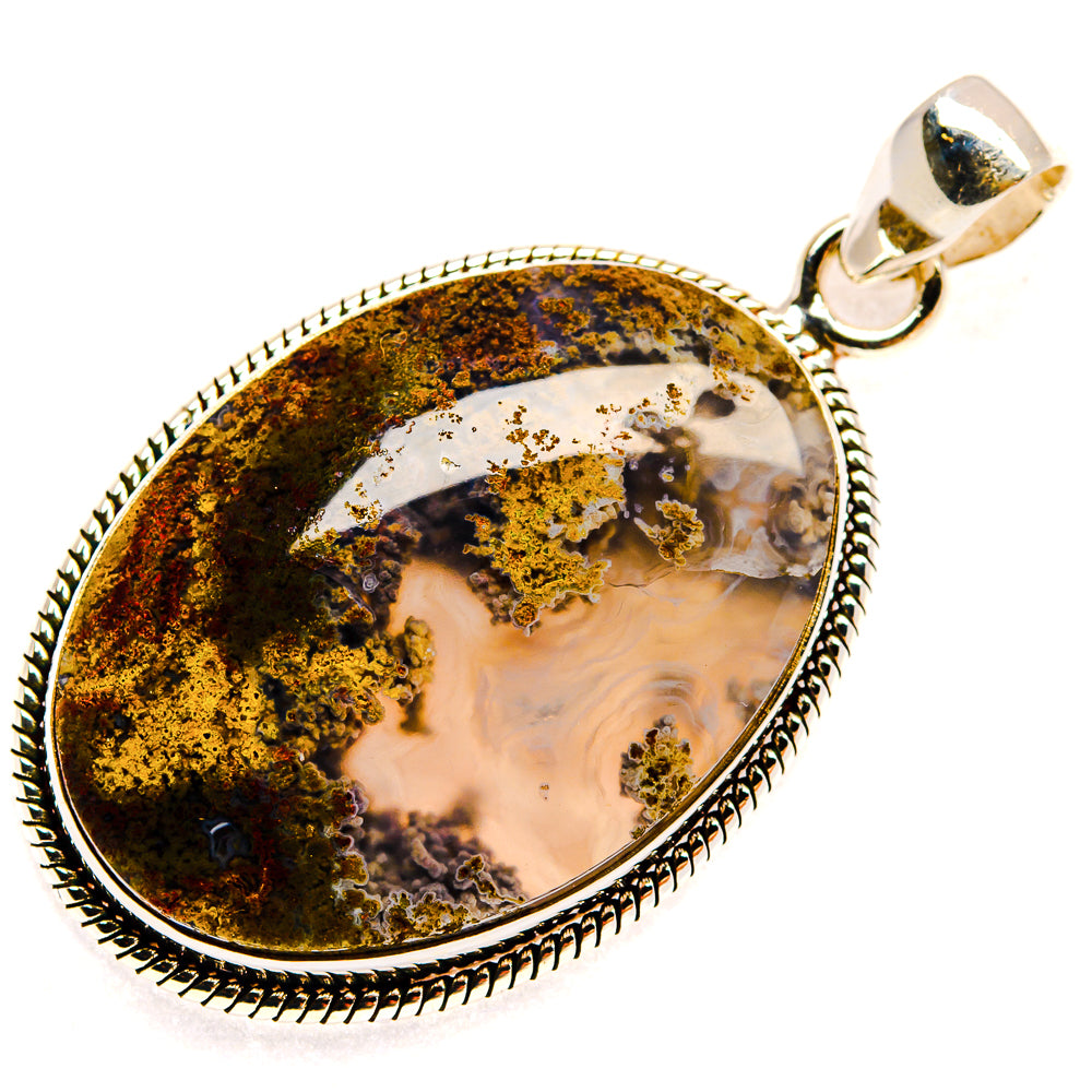 Plume Agate Pendants handcrafted by Ana Silver Co - PD23549 - Photo 2