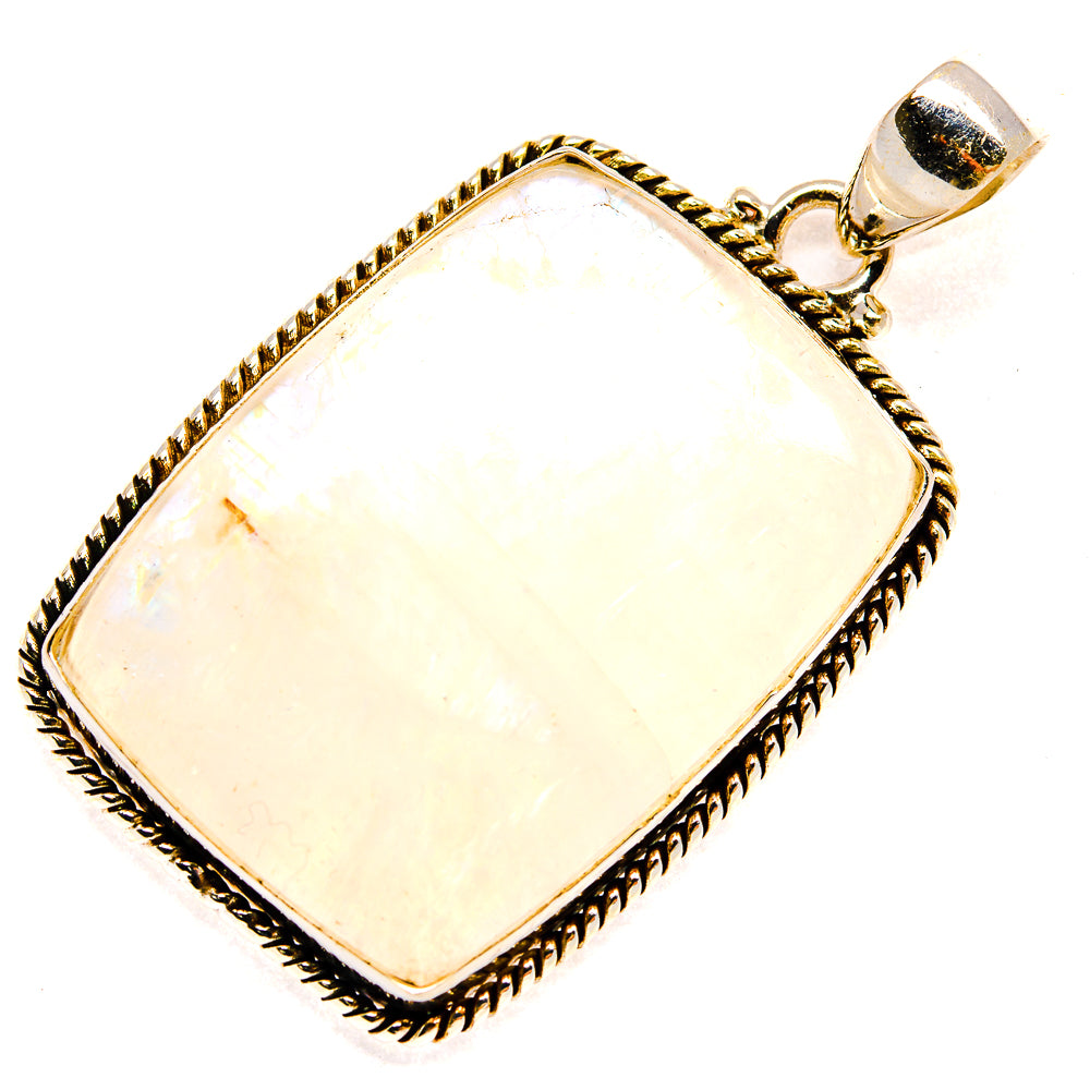 Rainbow Moonstone Pendants handcrafted by Ana Silver Co - PD23558 - Photo 2