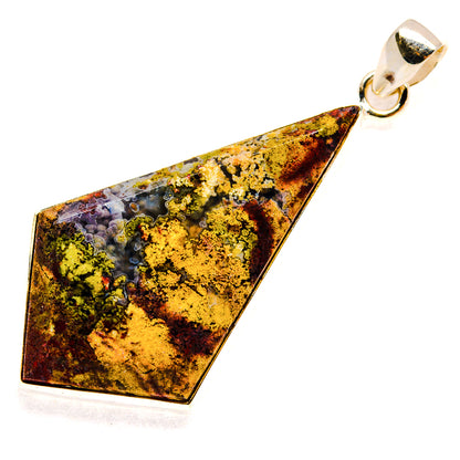 Plume Agate Pendants handcrafted by Ana Silver Co - PD23567 - Photo 2