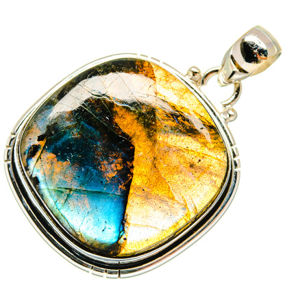 Labradorite Pendants handcrafted by Ana Silver Co - PD23577 - Photo 2