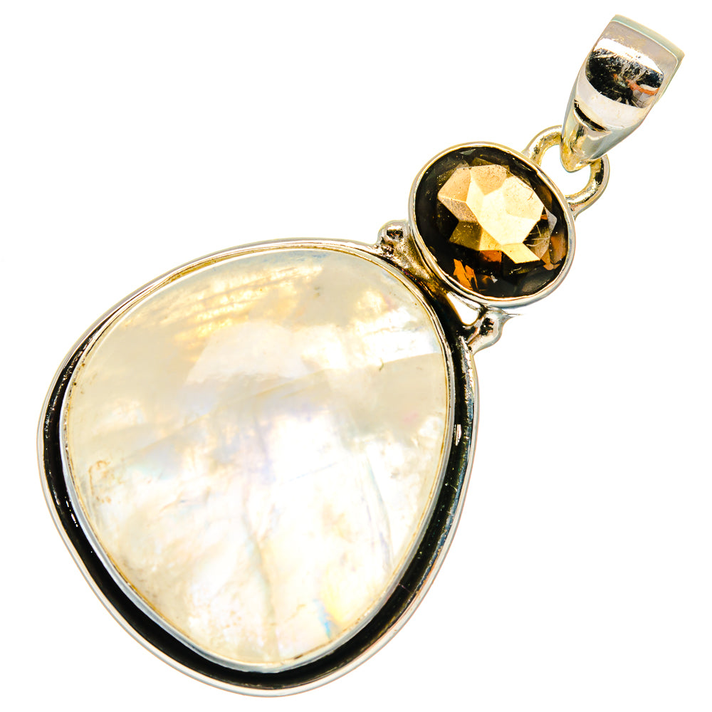 Rainbow Moonstone Pendants handcrafted by Ana Silver Co - PD23579 - Photo 2