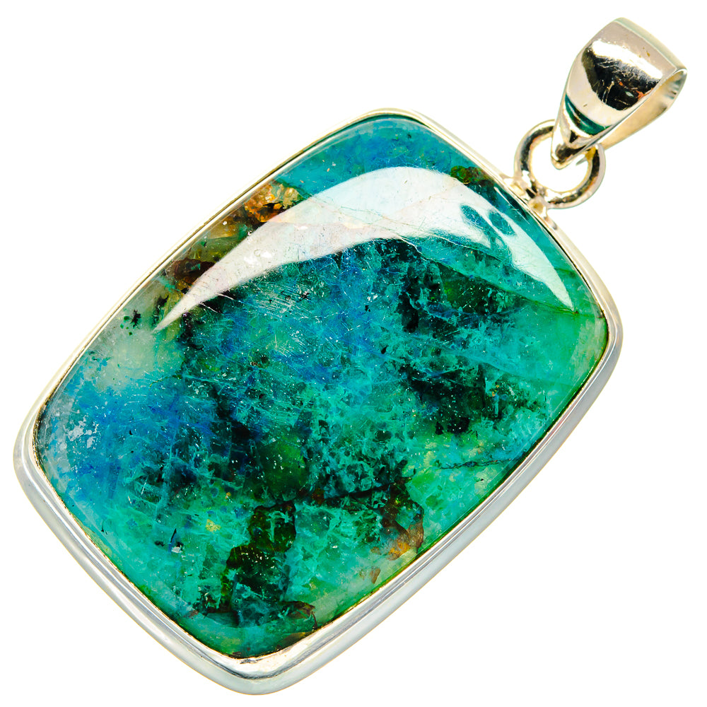 Chrysocolla Pendants handcrafted by Ana Silver Co - PD23580 - Photo 2