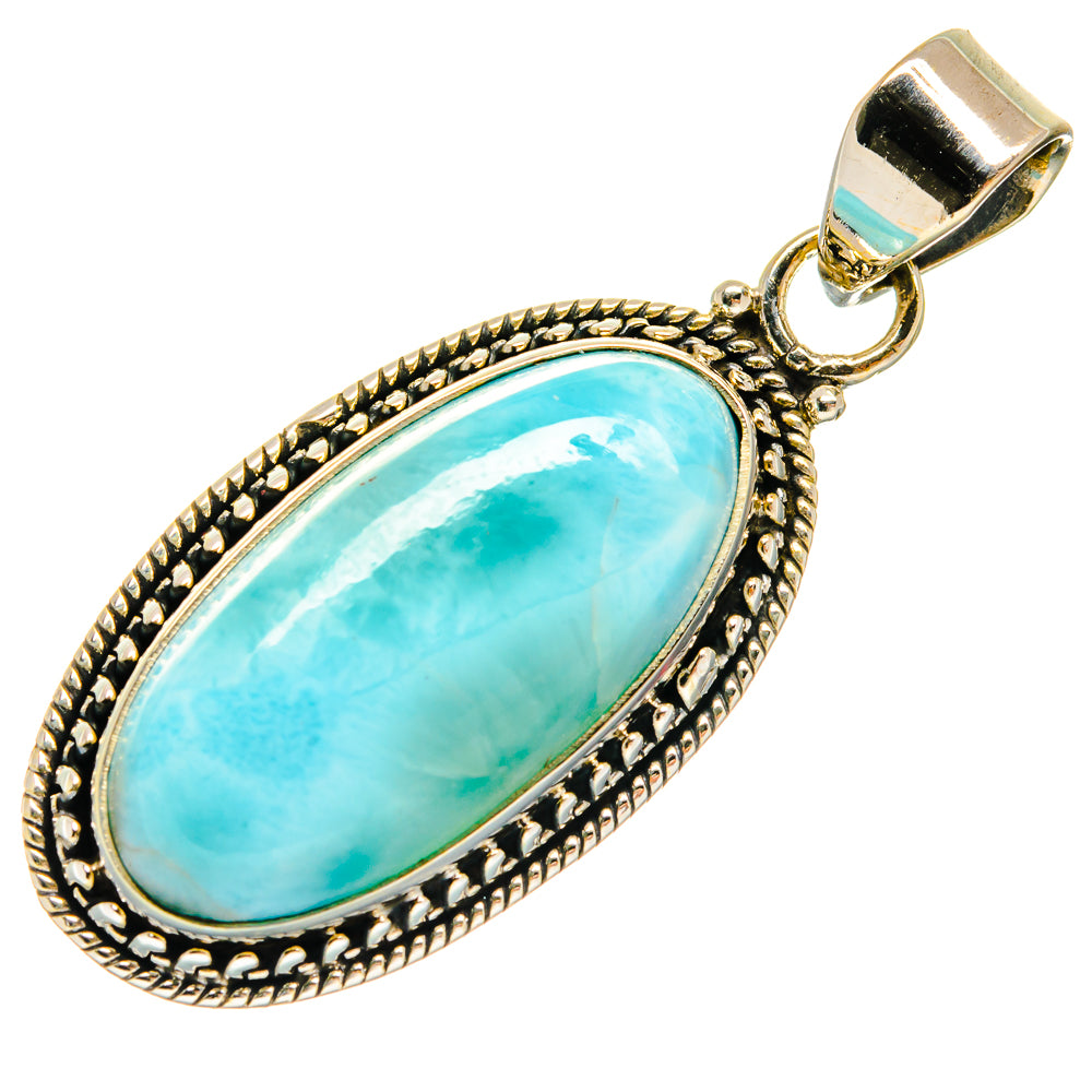 Larimar Pendants handcrafted by Ana Silver Co - PD23585 - Photo 2