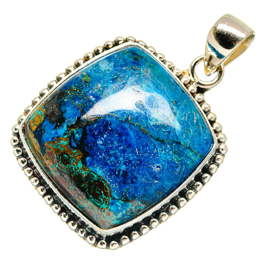 Azurite Pendants handcrafted by Ana Silver Co - PD23588 - Photo 2