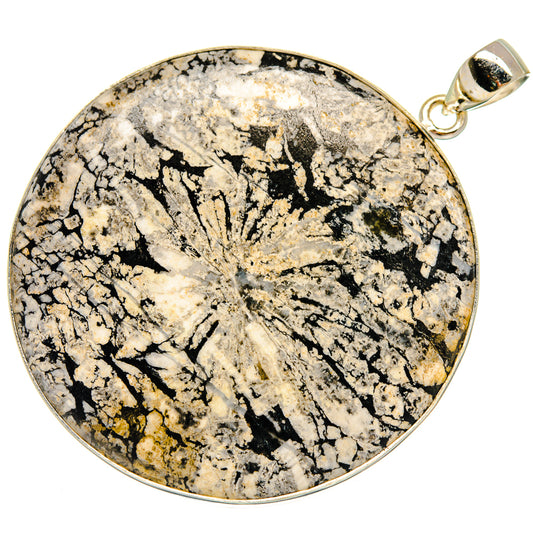Chrysanthemum Stone Pendants handcrafted by Ana Silver Co - PD23600 - Photo 2