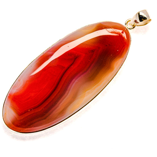 Red Botswana Agate Pendants handcrafted by Ana Silver Co - PD23602 - Photo 2