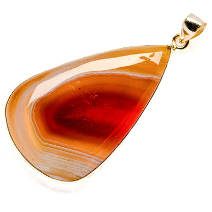 Red Botswana Agate Pendants handcrafted by Ana Silver Co - PD23606 - Photo 2