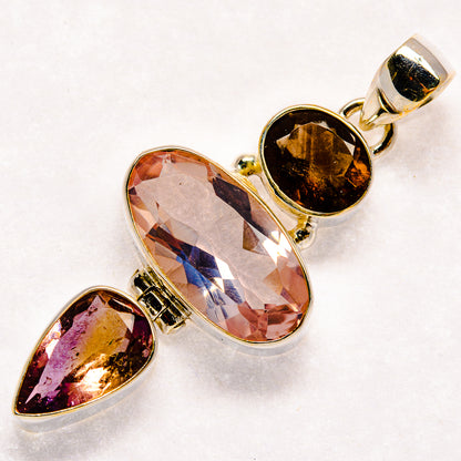 Rose Quartz Pendants handcrafted by Ana Silver Co - PD23611 - Photo 2