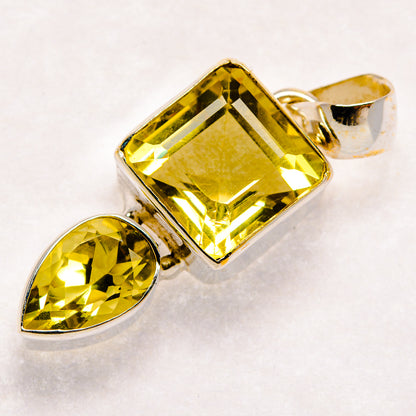 Citrine Pendants handcrafted by Ana Silver Co - PD23622 - Photo 2