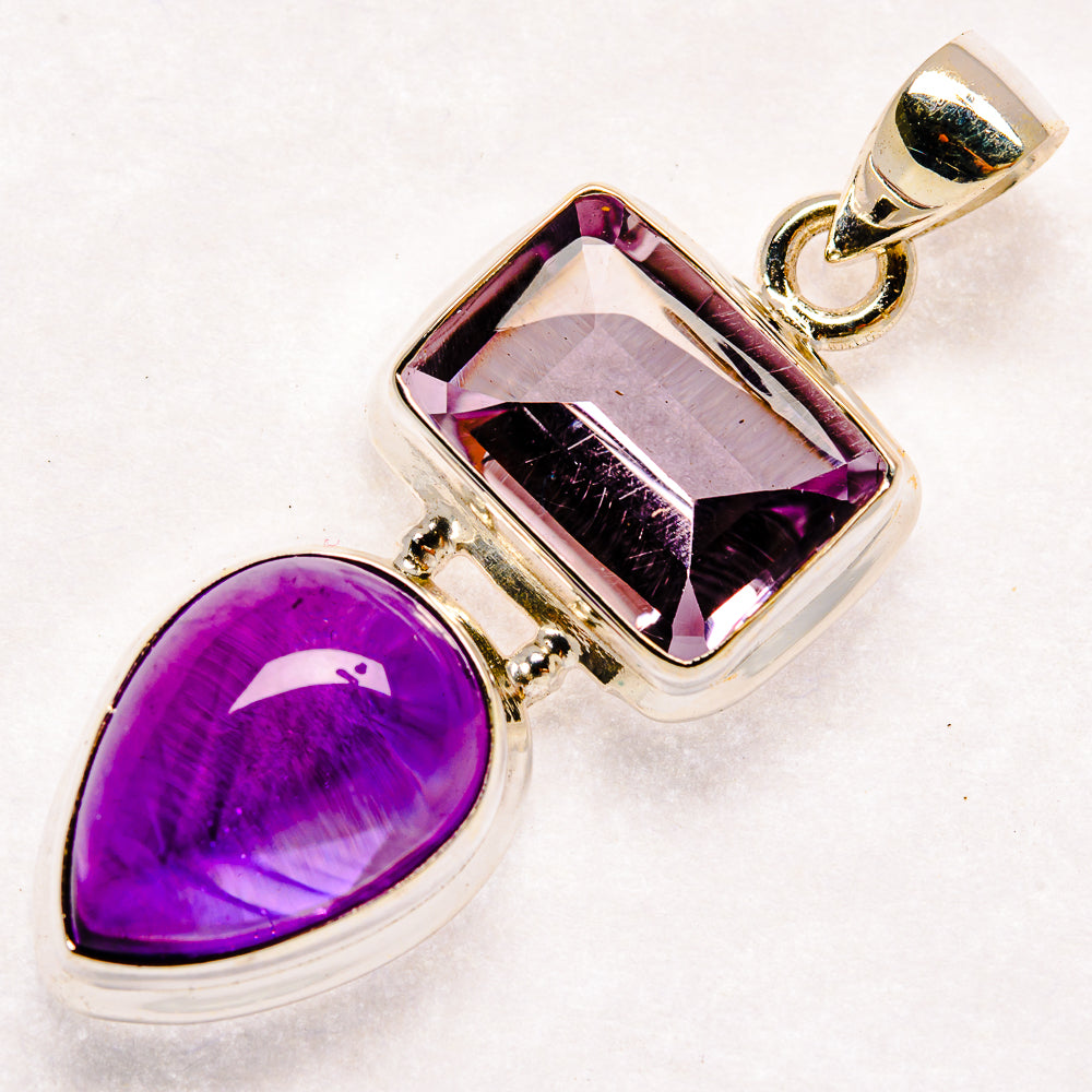 Amethyst Pendants handcrafted by Ana Silver Co - PD23623 - Photo 2