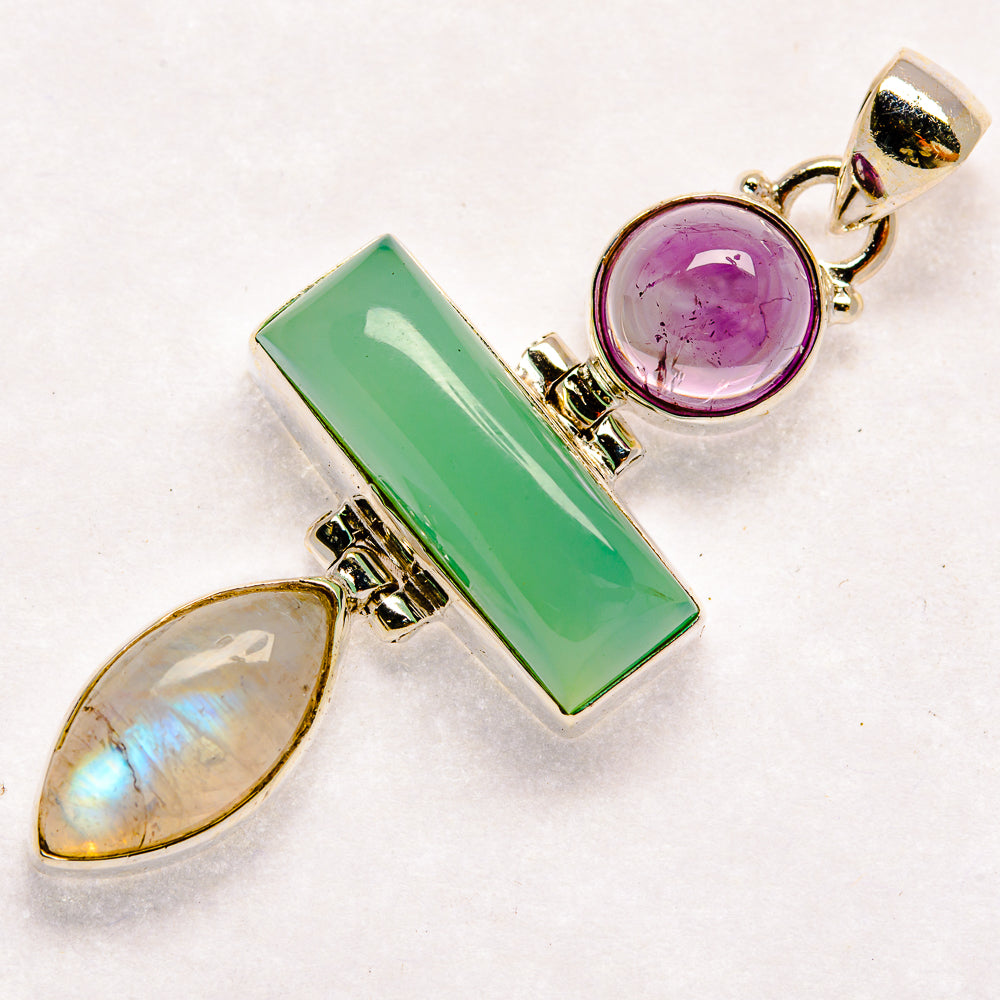 Aquamarine Pendants handcrafted by Ana Silver Co - PD23630 - Photo 2