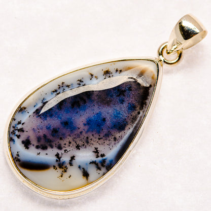 Dendritic Opal Pendants handcrafted by Ana Silver Co - PD23636 - Photo 2