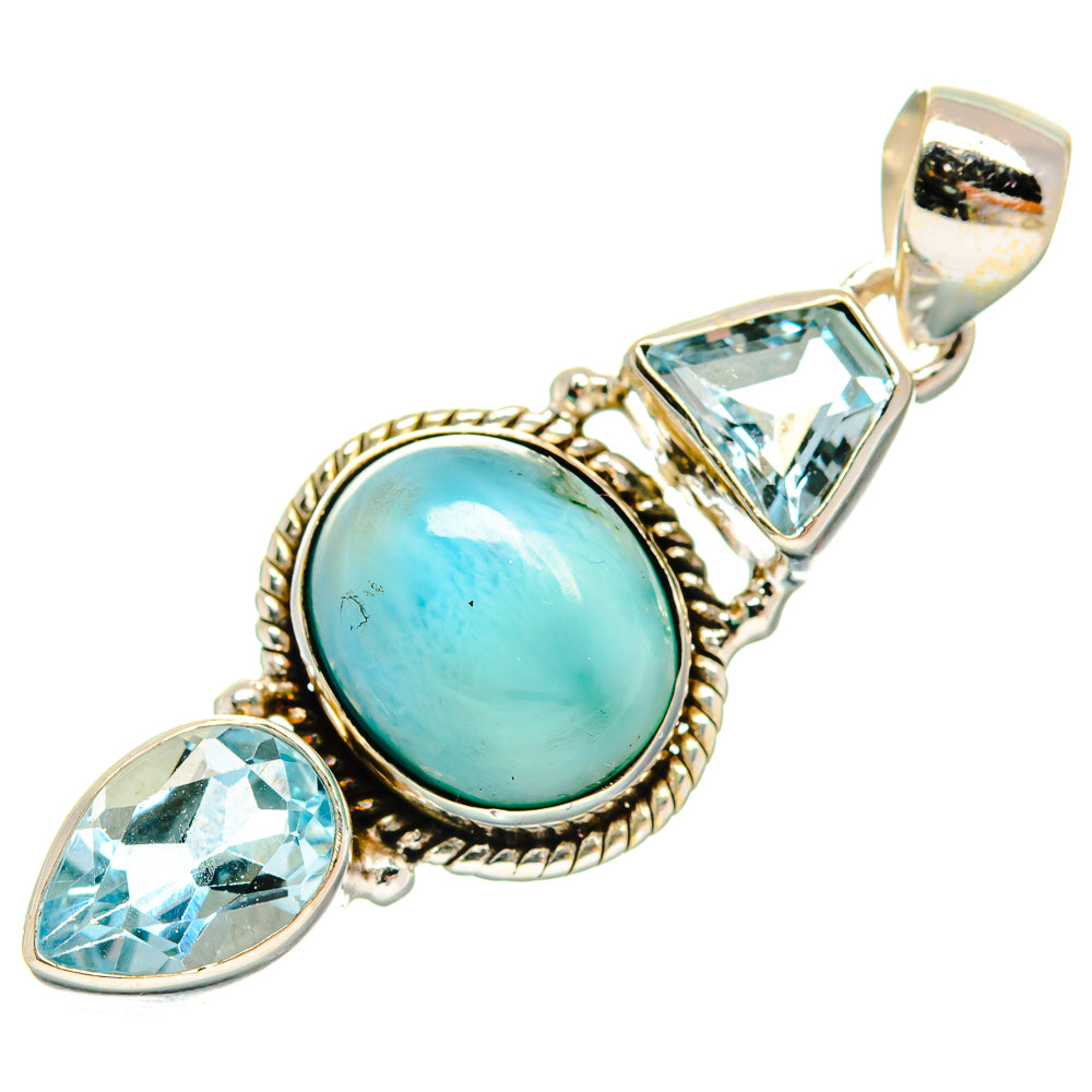 Larimar Pendants handcrafted by Ana Silver Co - PD23685 - Photo 2