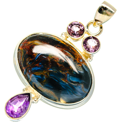Pietersite Pendants handcrafted by Ana Silver Co - PD23703 - Photo 2