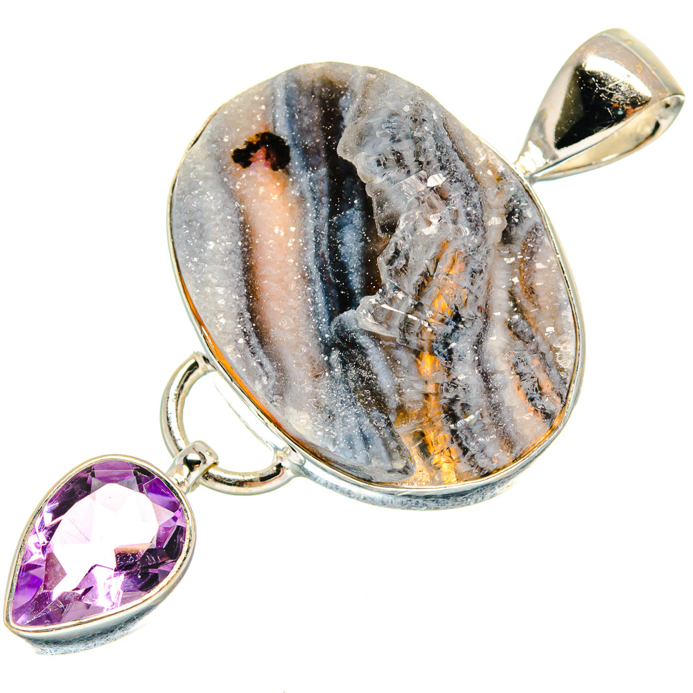 Desert Druzy Pendants handcrafted by Ana Silver Co - PD23706 - Photo 2