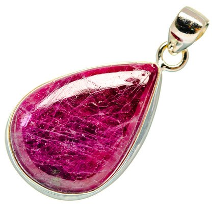 Ruby Fuchsite Pendants handcrafted by Ana Silver Co - PD23718 - Photo 2