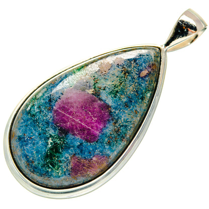 Ruby Fuchsite Pendants handcrafted by Ana Silver Co - PD23732 - Photo 2