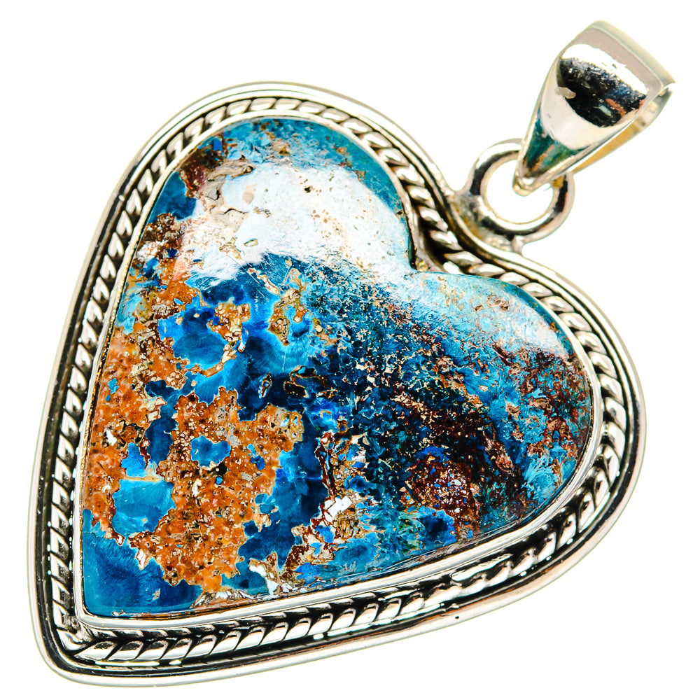 Shattuckite Pendants handcrafted by Ana Silver Co - PD23734 - Photo 2