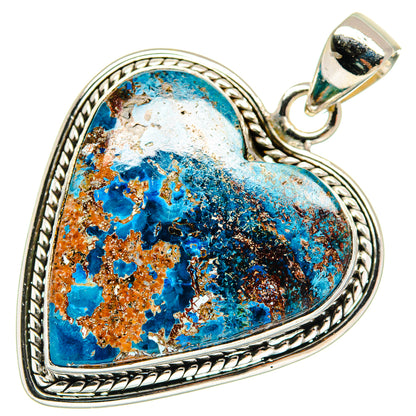 Shattuckite Pendants handcrafted by Ana Silver Co - PD23734 - Photo 2