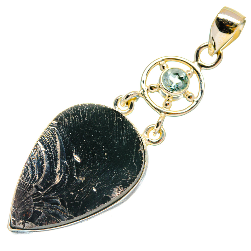 Shungite Pendants handcrafted by Ana Silver Co - PD23744 - Photo 2