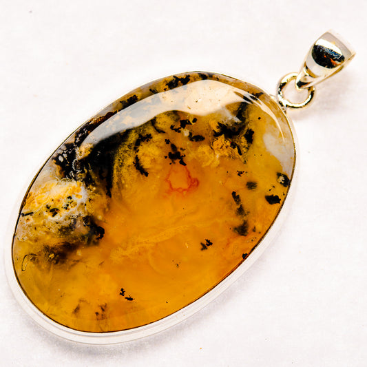 Indonesian Plume Agate Pendants handcrafted by Ana Silver Co - PD23761 - Photo 2
