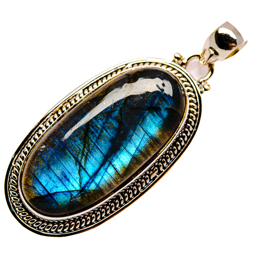 Labradorite Pendants handcrafted by Ana Silver Co - PD23773 - Photo 2